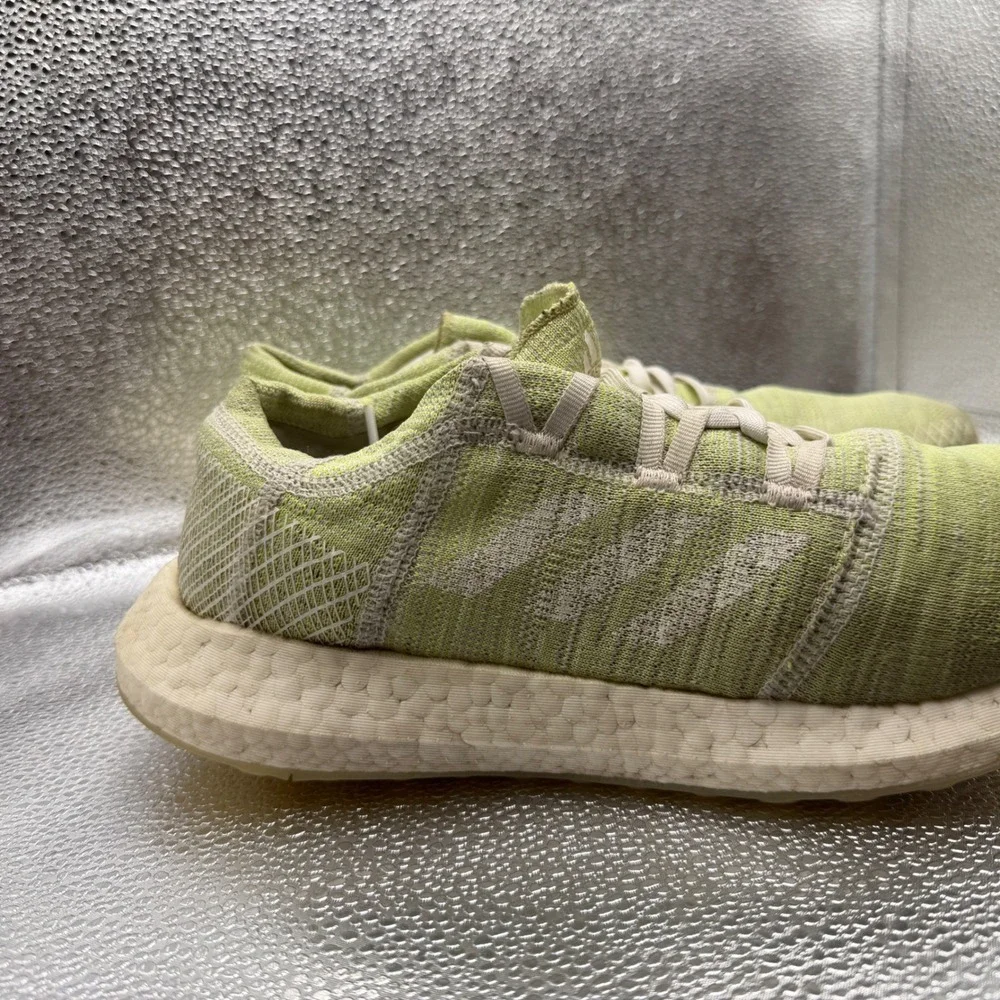 Size 11 Adidas Pureboost Go Running Shoes Mens Lime Green Excellent D97423
